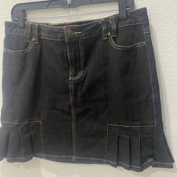 Thalia Sodi Y2K Denim Mini Skirt Size 11/12 - Picture 3 of 5